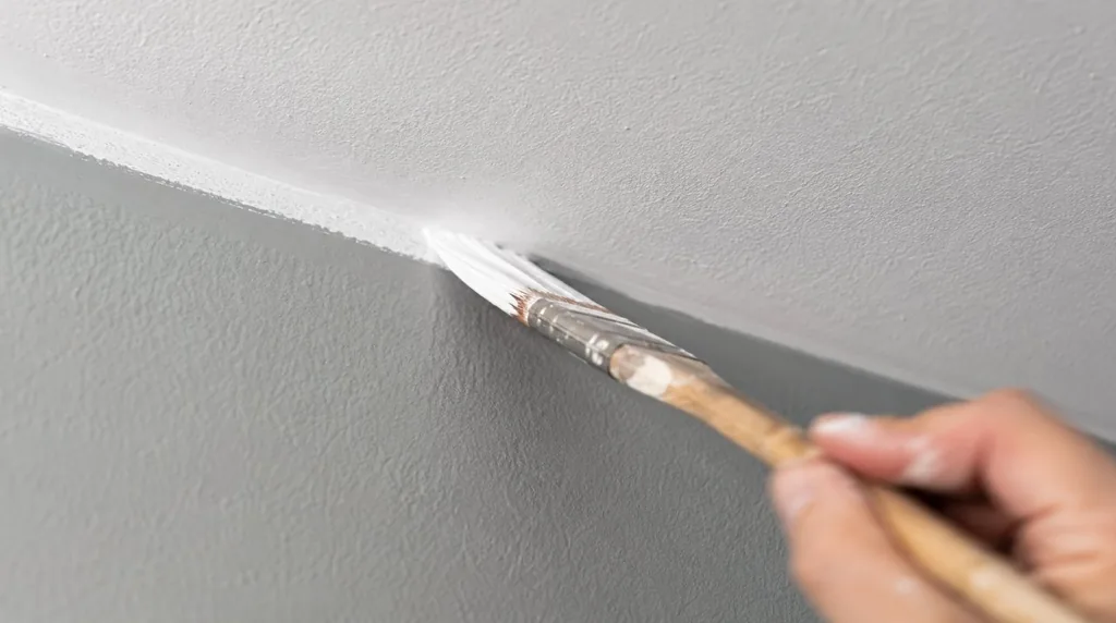 Manos expertas aplicando pintura con más de 30 años de oficio
